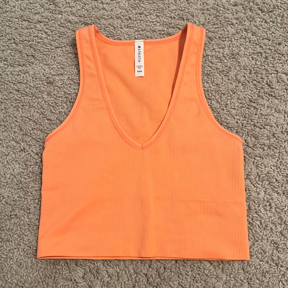 Athleta Seamless Crop Ribbed Tank
